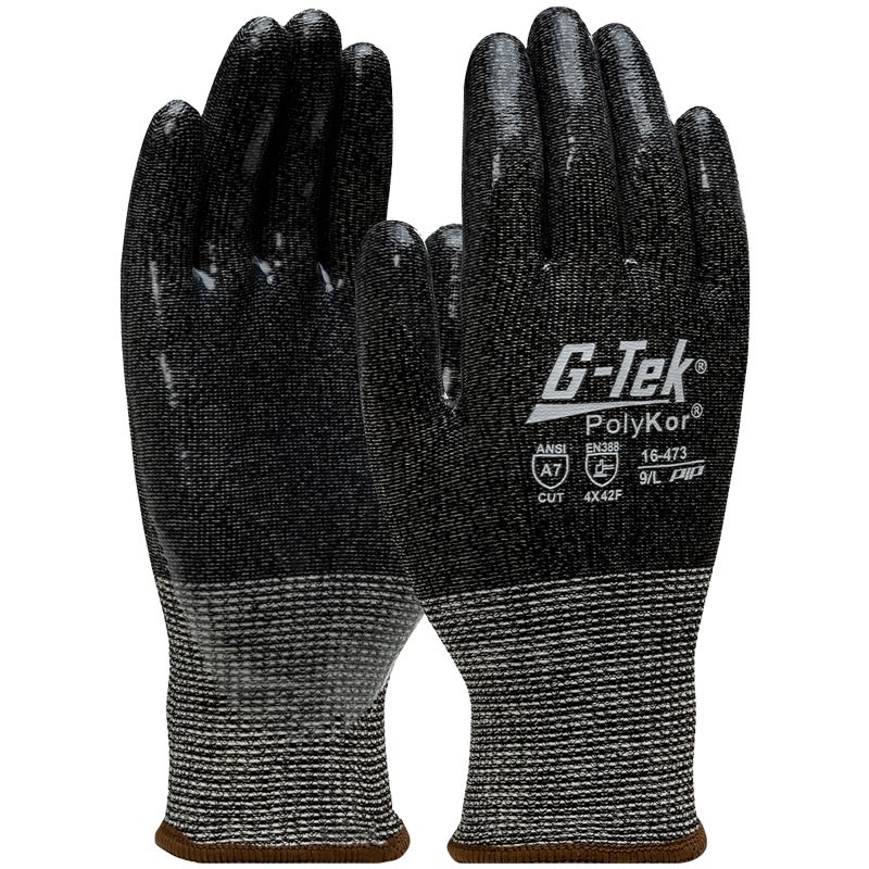 13 Gauge HPPE Cut-Resistant Glove, Smooth Silicone Coated Palm, X-Small