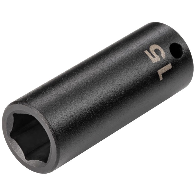 3/8 Inch Drive x 15 mm 6-Point Impact Deep Socket TEKTON