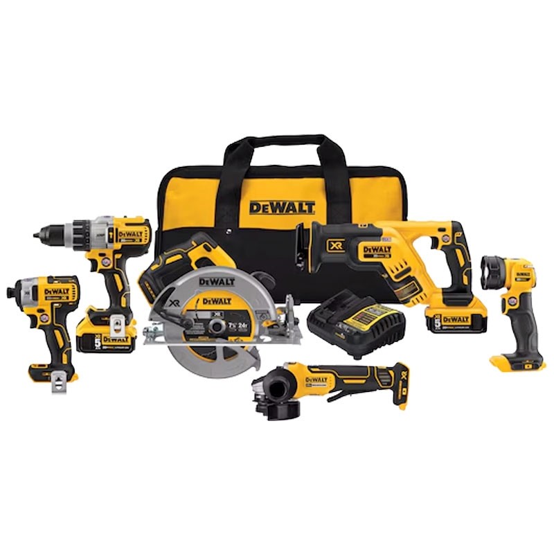 DCK695P2  DEWALT 20V MAX** XR Brushless Cordless 6-Tool Combo Kit