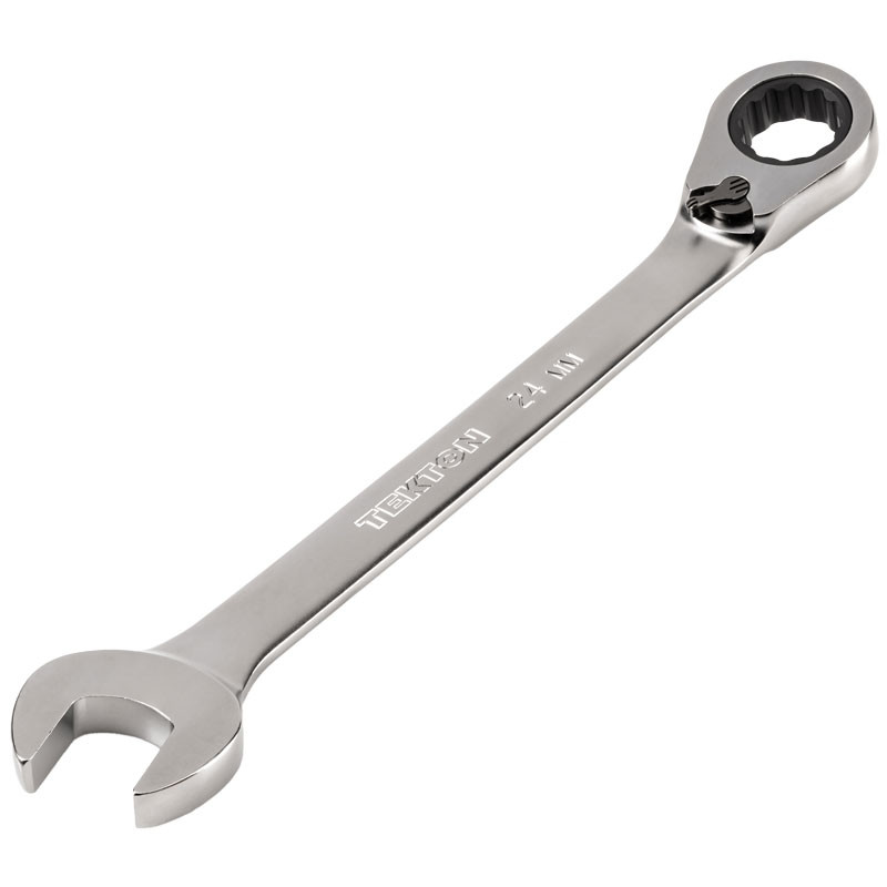 24 mm Reversible 12-Point Ratcheting Combination Wrench TEKTON