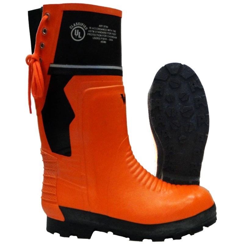 Viking® VW64-1 Class 2 Chainsaw Boot, Steel Toe, Metatarsal Protection, Size 11