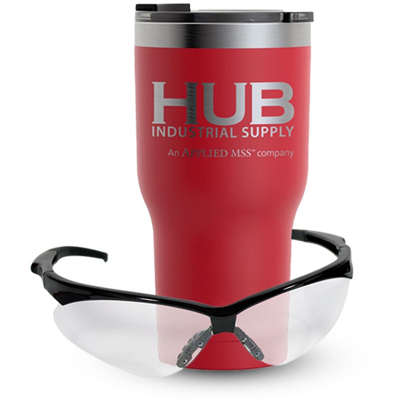 (24) ADVERSARY™ SAFETY GLASSES / (1)  RED RTIC® TUMBLER - PROMO ITEMS ONLY - NOT FOR SALE