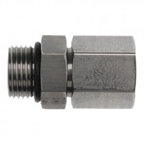 3/8" FJIC x 3/8" Male O-Ring Straight Connector