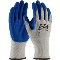 Better Gray Cotton/Poly Glove, Latex Coated Palm, 2-XL