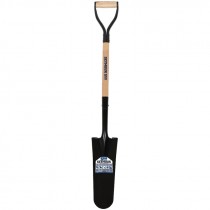 16" c 6" Drain & Post Spade, 30" Hardwood D-grip Handle