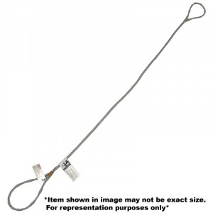 WIRE ROPE SLING 1/8"-3/8" FIN X 6' 7-PART LRG 12" EYES