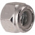 1/2-13 Grade 2 Zinc Plated Nylon Lock Nut