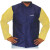 Large Leather/Sateen Flame Retardent Combo Jacket