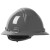 641 Hard Hat, Full Brim, 4-Point Wheel Ratchet Suspension, Dark Gray