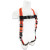 Safewaze V-Line Positioning Harness, Tongue-Buckle Leg Straps, M/B Chest, 3 D-Ring, Universal Size