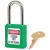 410 GREEN SAFETY PADLOCK KEYED DIFFERENT