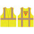 XL  CLASS 2 PREMIUM SAFETY VEST LIME GREEN W/ ZIPPER CLOSURE W/ WASTE CONNECTION LOGO (TRIANGLE W/ "SAFETY MANAGER" ON BACK)