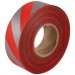 1-3/16" x 100yds Red/Silver Stripped Flagging Tape