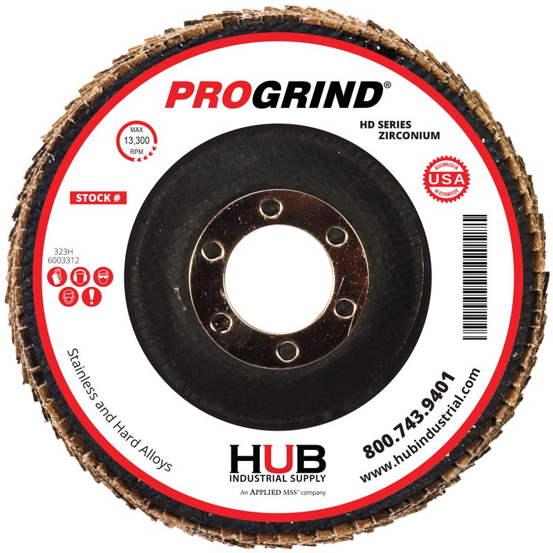 4-1/2" x 7/8" 60# T29 Zirconia Flap Disc | ProGrind® HD Series™