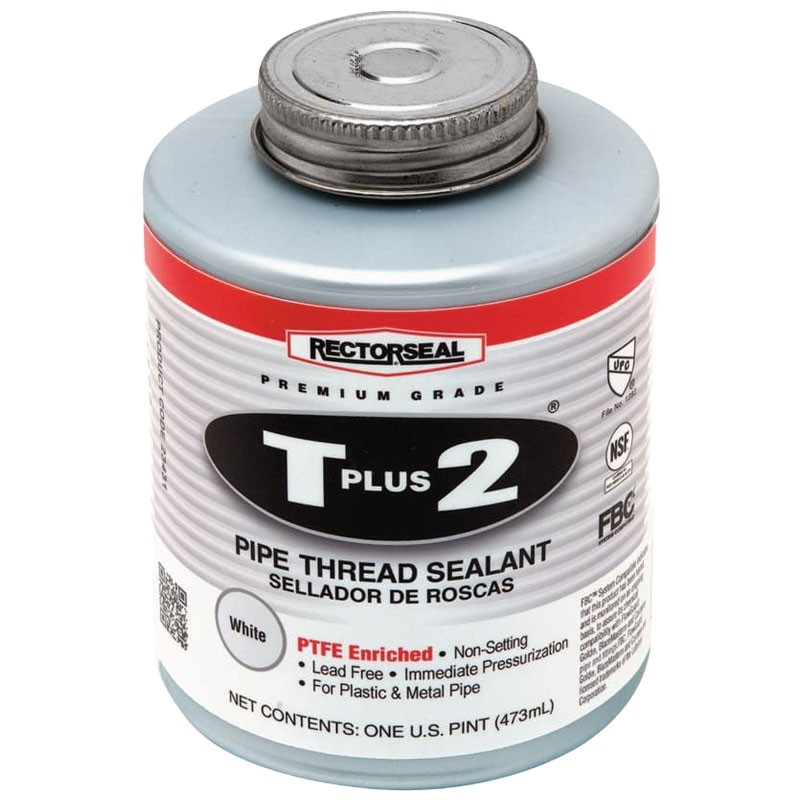 
Rectorseal T Plus 2® Pipe Thread Sealant, 1 Pint, White