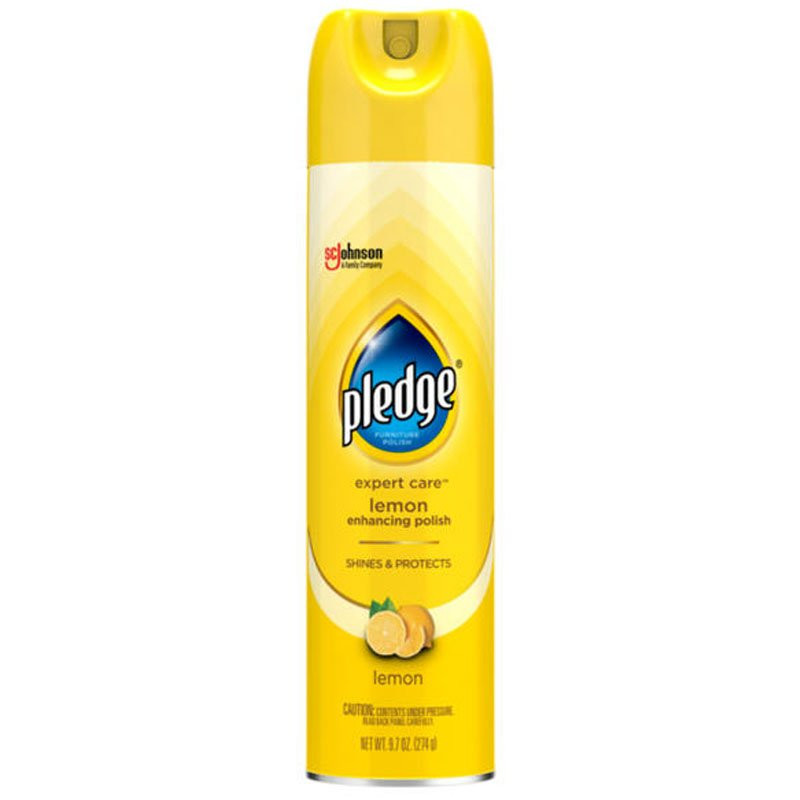 Pledge® Furniture Polish, Lemon Scent - 14.2 Oz.