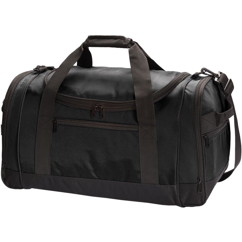 13" x 24" x 11.5" Heavy Duty Black Duffel Bag
