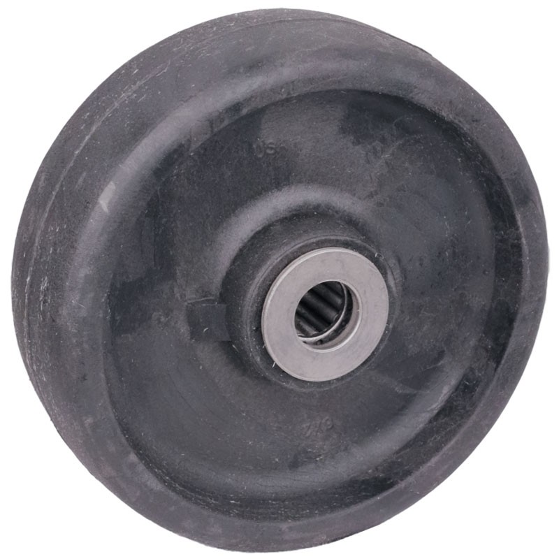 6 IN X 2 IN HIGH-TEMP GLASS FILLED NYLON  ALL STEEL ROLLER BEARINGS, 1/2 IN. SPANNER,