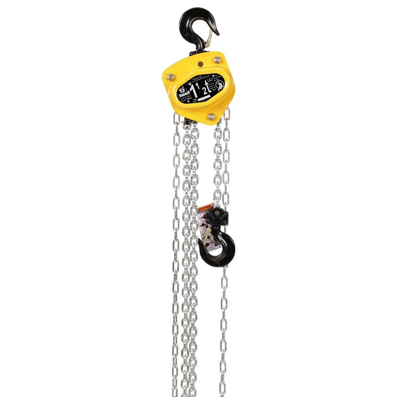 1-1/2 Ton Manual Chain Hoist, 15' Lift