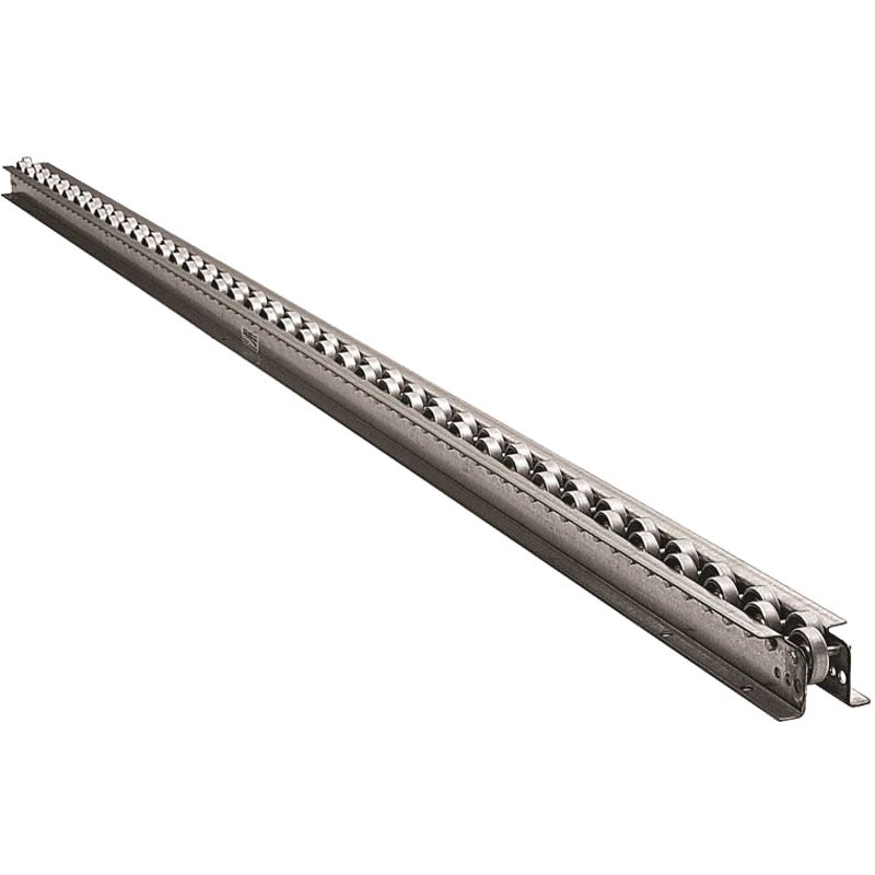 10 FT X 2 1/2 IN. 12G STEEL WHEEL FLOW RAIL - GALVANIZED