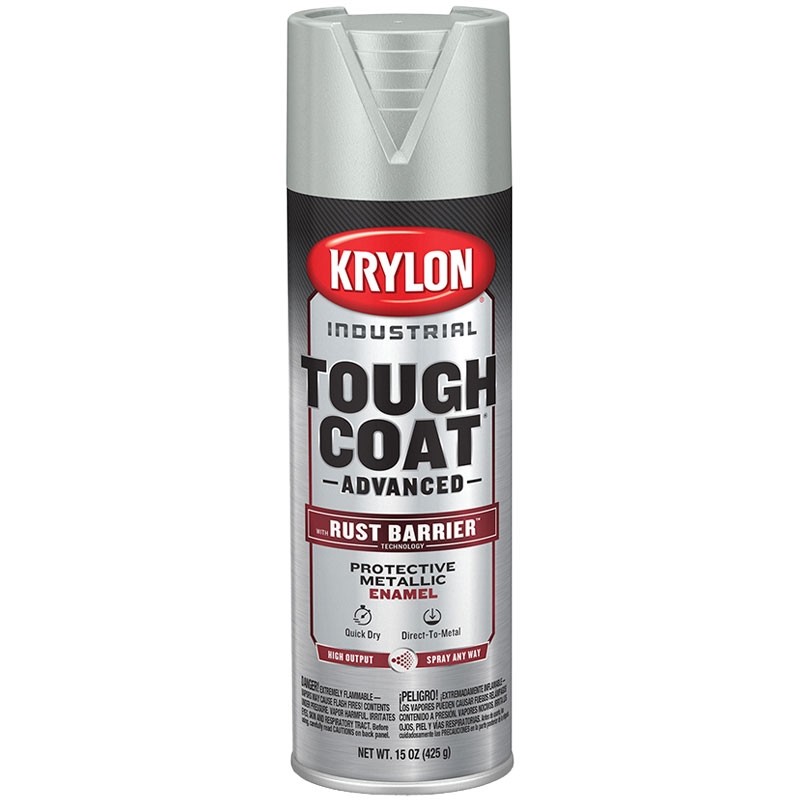Tough Coat® Advanced™ Enamel Paint, 15 Oz. Aerosol, Metallic Aluminum