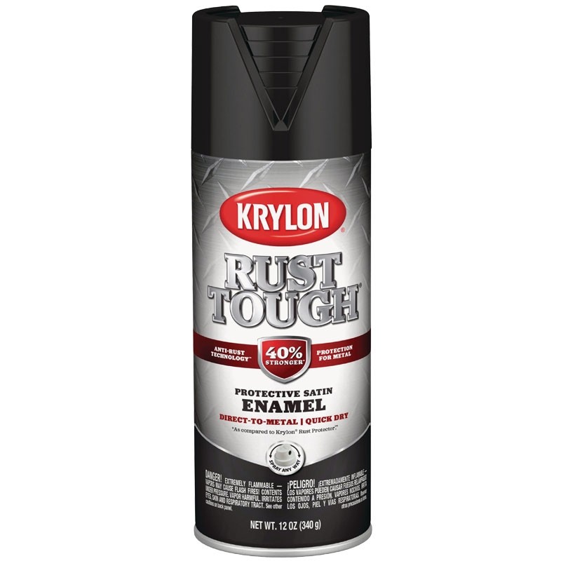 Krylon® Rust Tough® Gloss Black Enamel Paint, 12 oz.