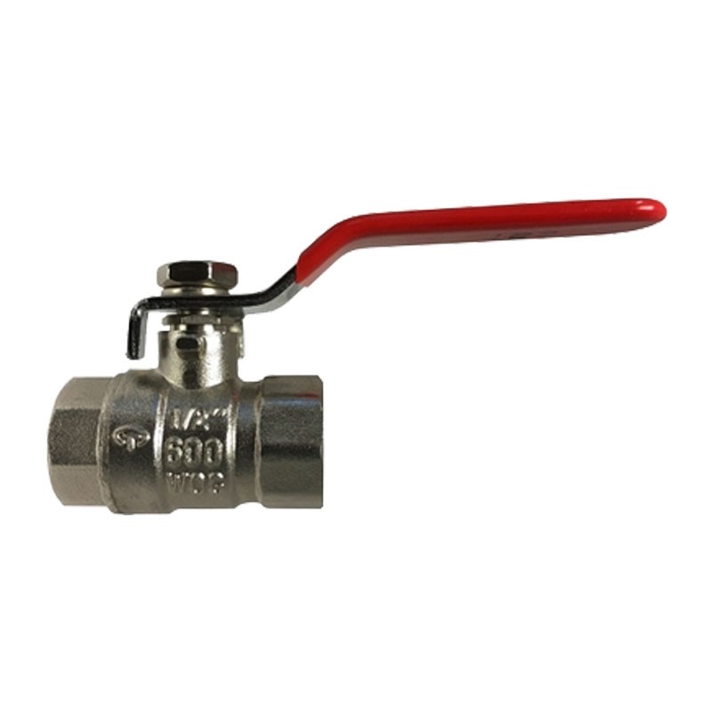 1/2" Full Port Nickel Plated Ball Valve