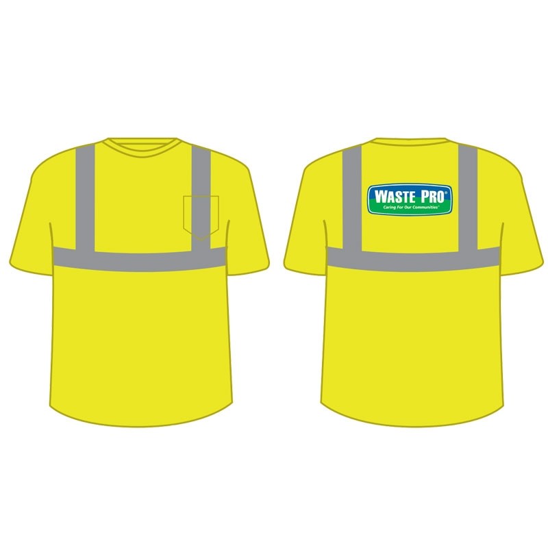 SM CLASS 2  T-SHIRT LY COLOR WASTE PROLOGO, CREW NECK