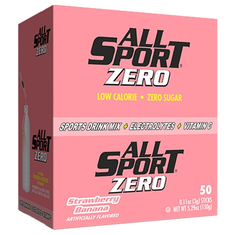 All Sport® Zero Sugar-Free Powder Sticks, For 16.9 - 20 Oz. Serving Size, Strawberry Banana