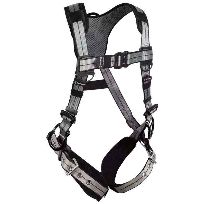 Pro+ Slate Safety Harness, Three D-Rings, QC Chest, Tounge Buckle Legs, X-Large