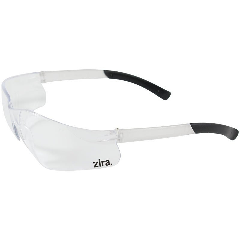 ZENON Z13 SAFETY GLASSES CLEAR LENS/CLEAR FRAME W/ ZIRA LOGO 1C 1L