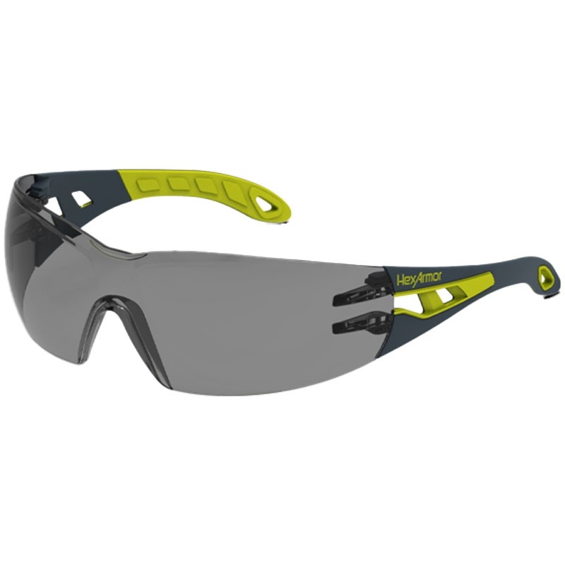 HexArmor® MX200 TruShield® Safety Glasses, Grey Lens, Dual Action / Anti-Fog