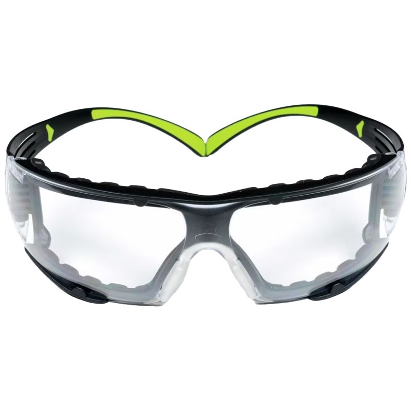 3M™ SecureFit™ Safety Glasses, Foam Lined, Clear Lens - Anti-Scratch/Anti-Fog