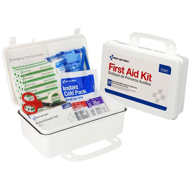 25 Person Non-ANSI First Aid Kit, Plastic Case