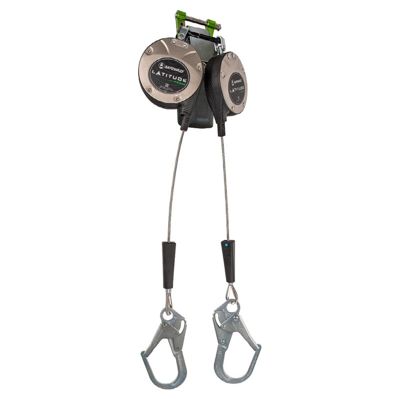 Latitude Edge 8' Dual Cable Retractable with Steel Rebar Hooks