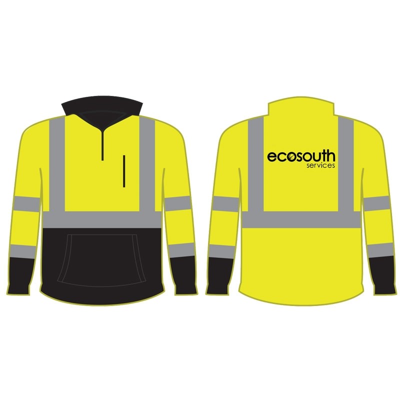 L CLS 3 BLACK BOTTOM SWEATSHIRT W/ ECOSOUTH SERVICES LOGO 1C 1L