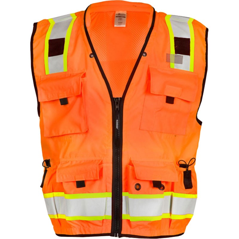 4XL CLS-2 ORANGE PRO SURVEYOR'S VEST 