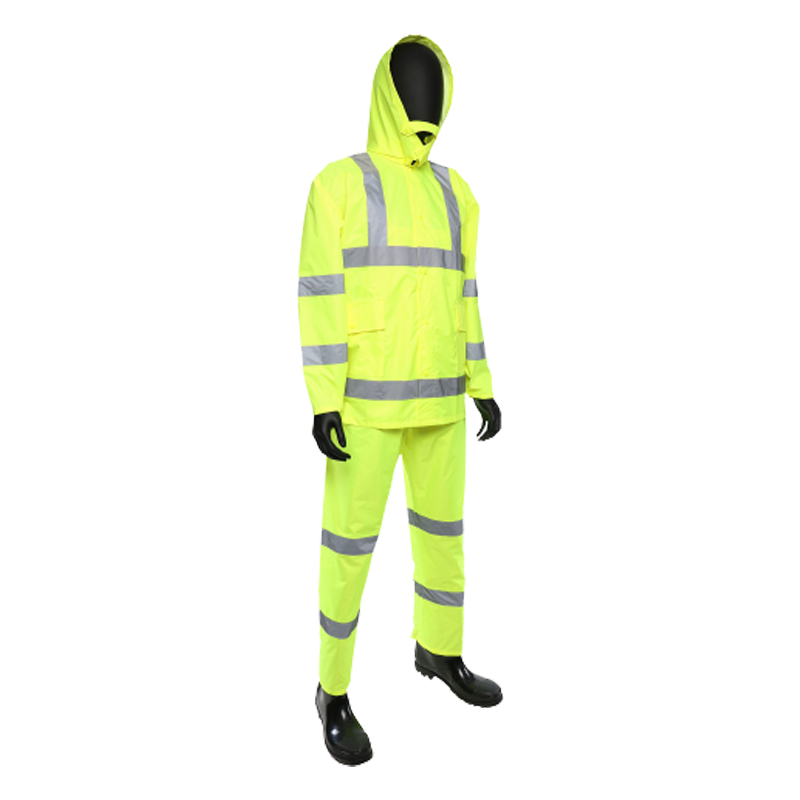 Economy Class 3 Rainsuit, Hi-Vis Yellow, 2-XL