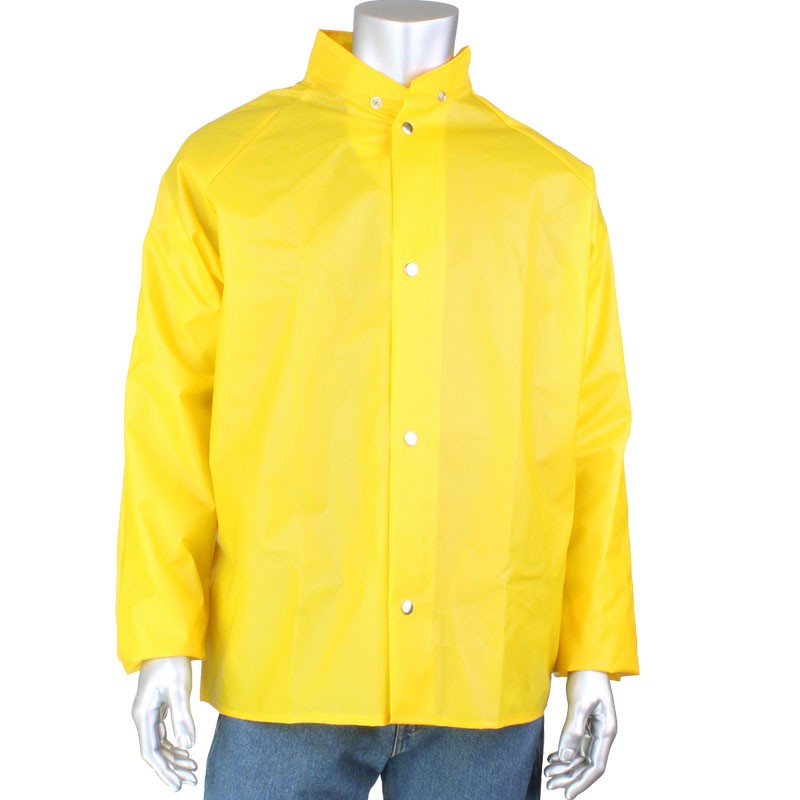 Rain Jacket, .25 mm. TPU / Nylon, Yellow, 3-XL