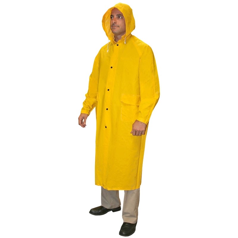 2-Piece 49" Raincoat, .35 mm, Yellow, Large