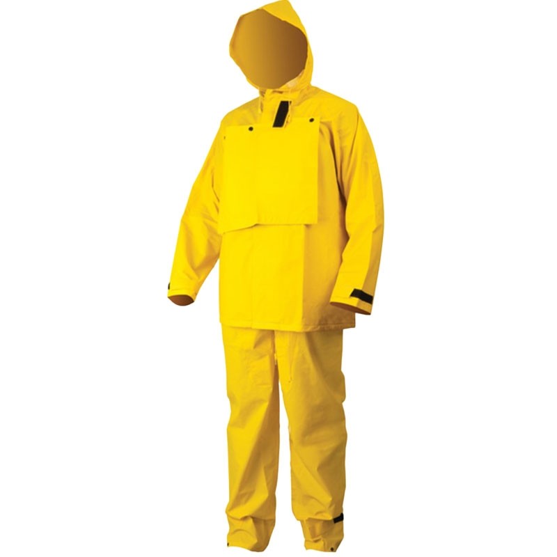 Hydroblast Rainsuit FR, Attached Hood, Blasting Shroud Connects To Faceshield, Bib Overalls, 3-XL
