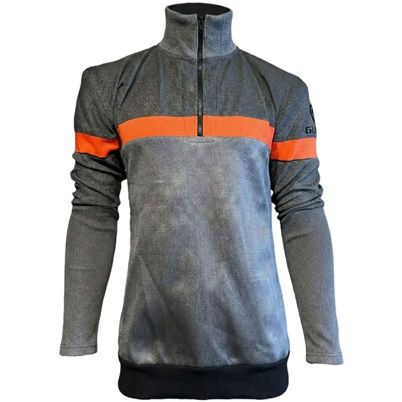1/4 Zip Cut Resistant Jacket, 4" Collar, Mesh Back, Medium