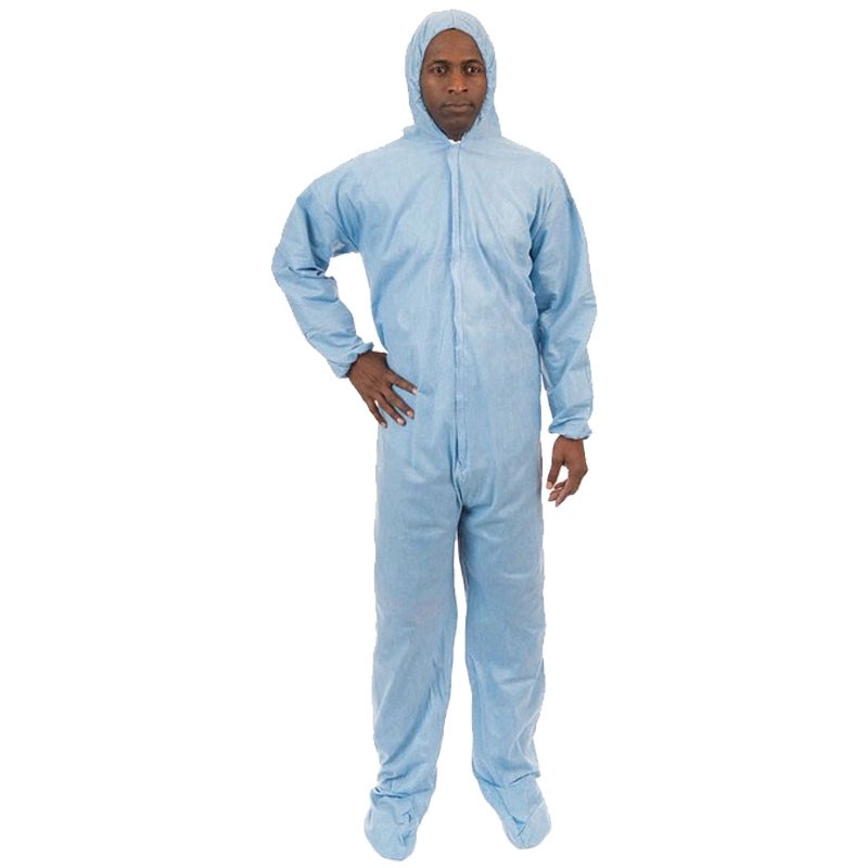 PyroGuard FR® Fabric Coveralls with Hood & Boots, Elastic Wrists & Ankles, X-Large