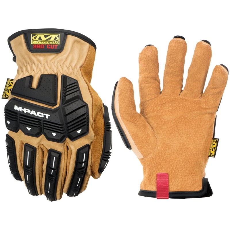 Mechanix M-Pact® Leather Drivers Glove, Impact Protection & Cut Resistant, Medium