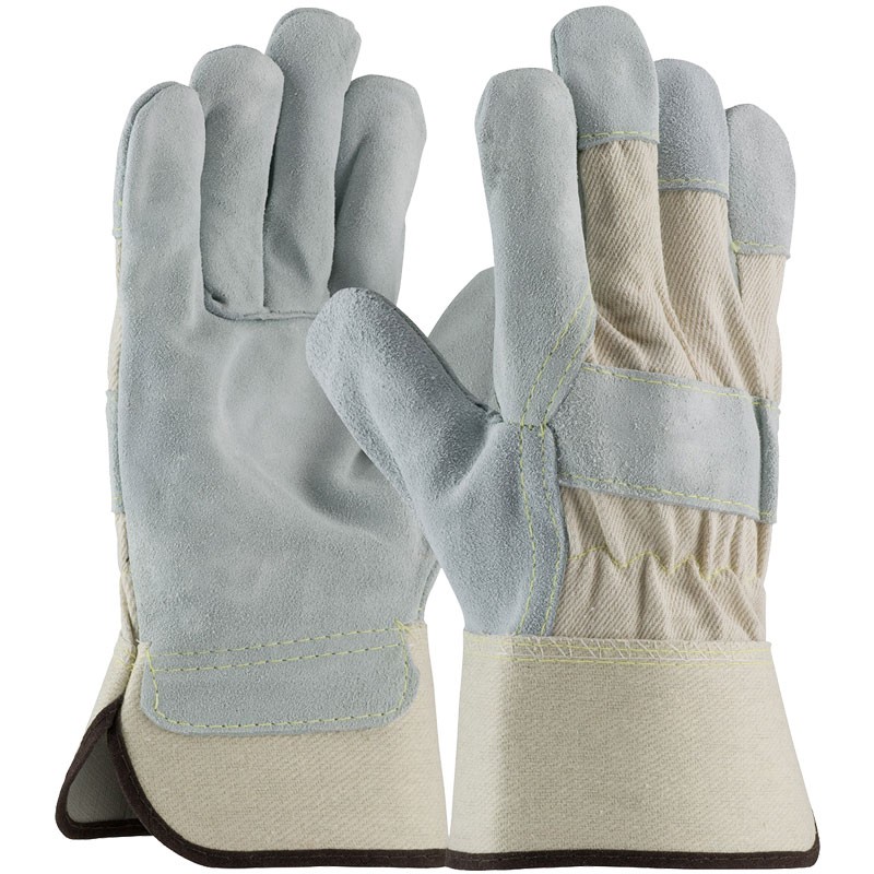 Premium Single Palm Leather Work Glove, Kevlar Stitching, Large