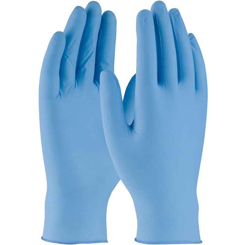 5-Mil Blue Nitrile Disposable Gloves, Powder Free, X-Large