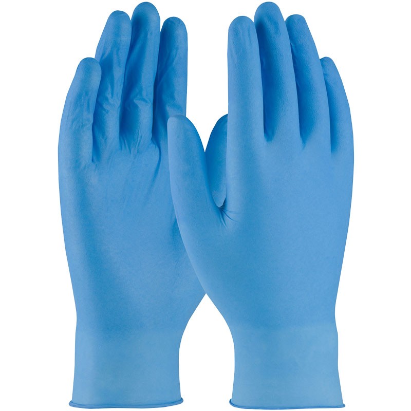 4 Mil Blue Nitrile Glove, Powder Free, Textured Grip, Small