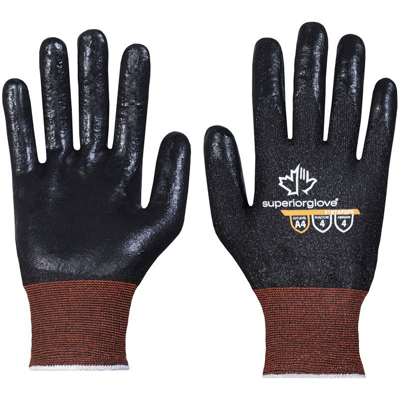 TenActiv™ Glove, Coated, Composite Filament Fiber, Nitrile Foam Palm, X-Small