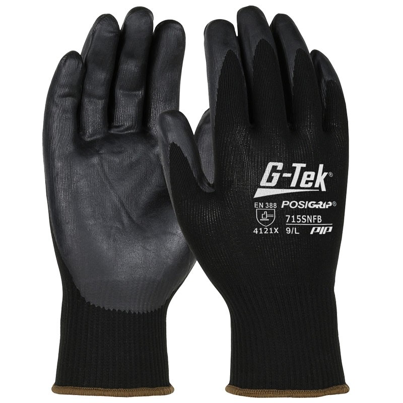 G-Tek® PosiGrip® Glove, Knit Nylon Nitrile Foam Coated, X-Large