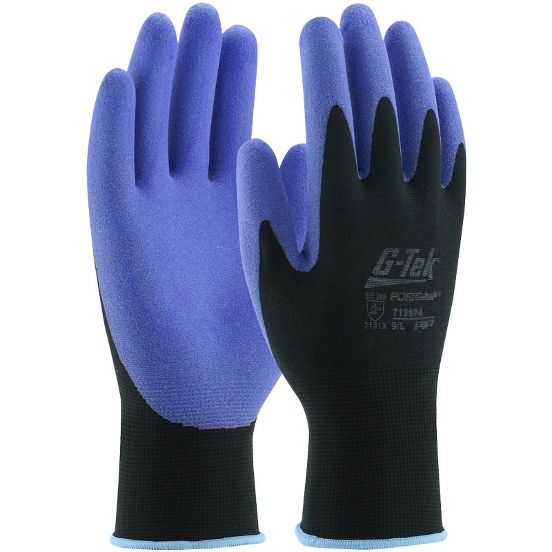 G-Tek® PosiGrip® PVC Coated Palm & Fingers Glovee, Knit Nylon, 2-XL